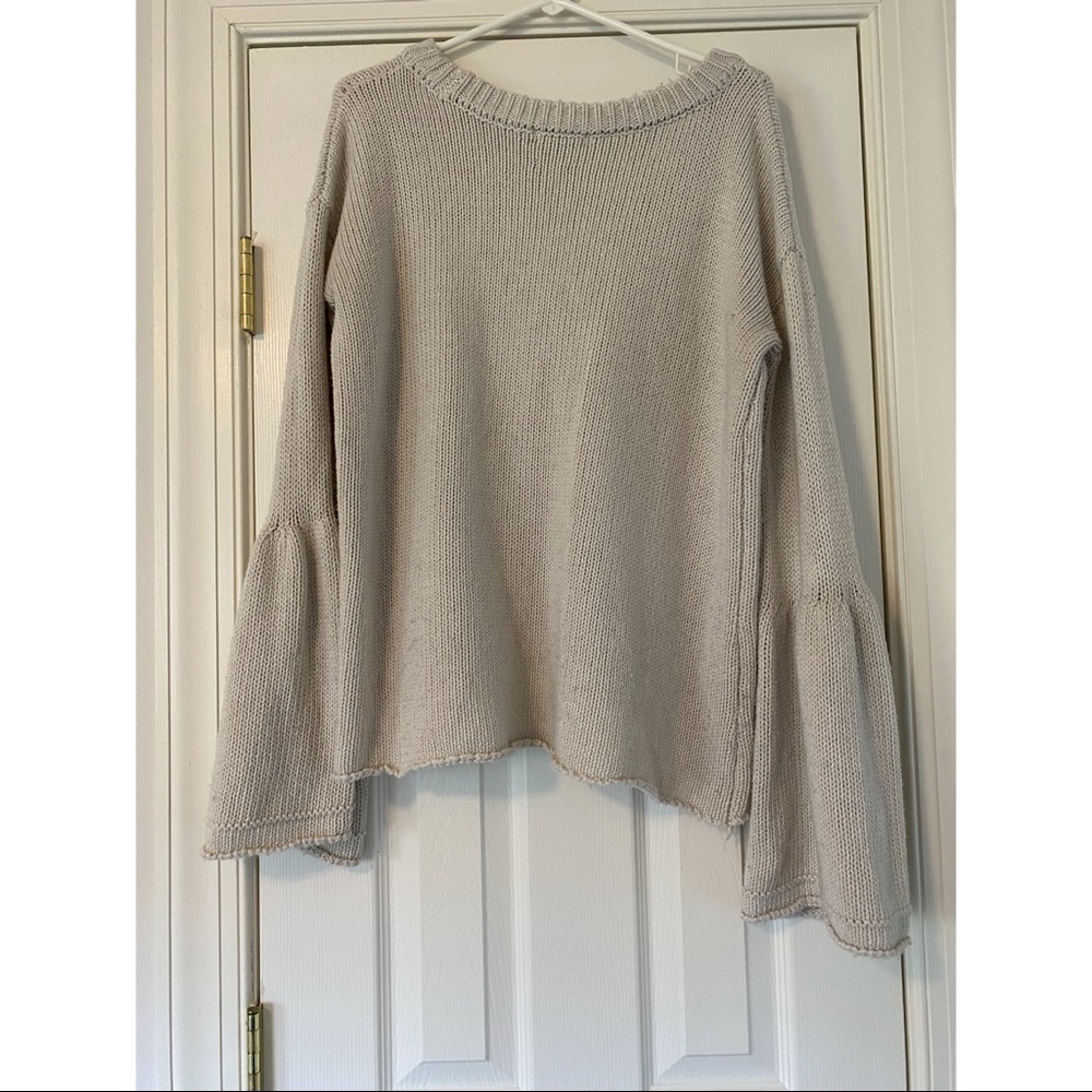 Thick Miss Me Bell Sleeve Knit Sweater
